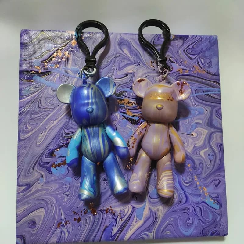 Finished fluid bear pieces — great as staff gifts or client presents